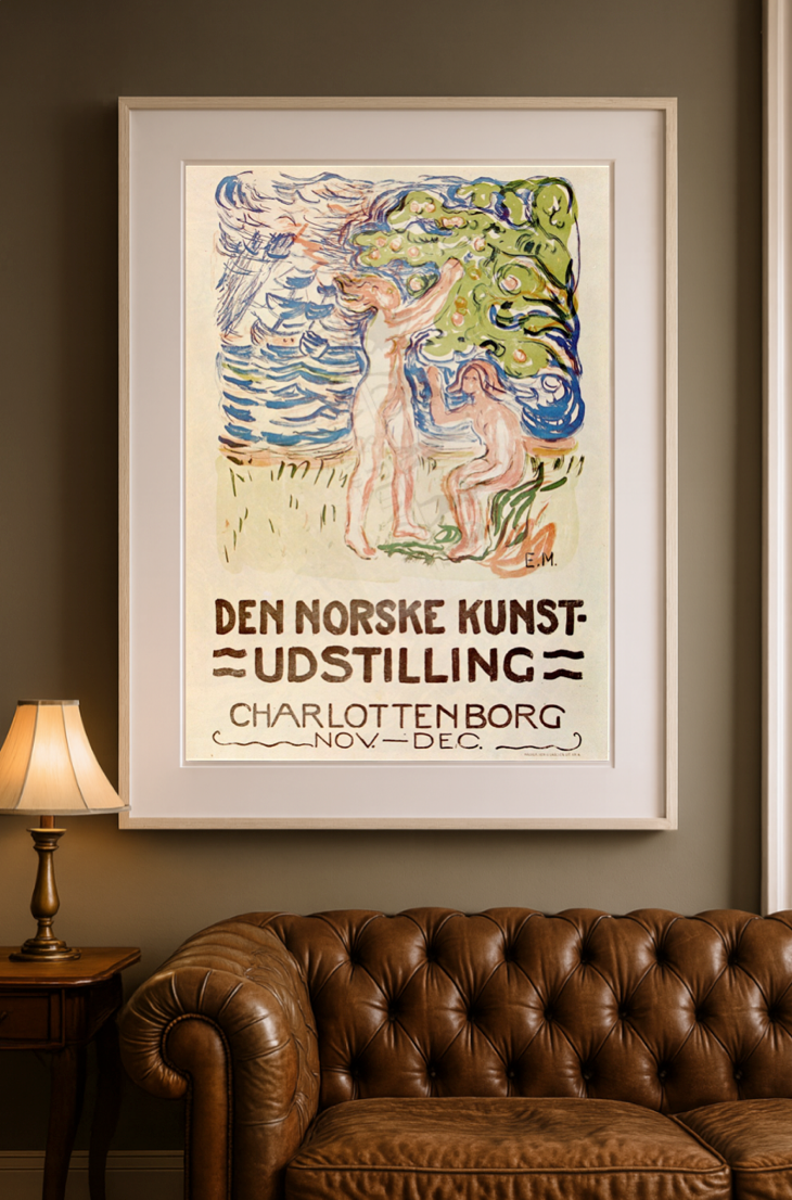 Vintage Scandinavian Exhibition Poster