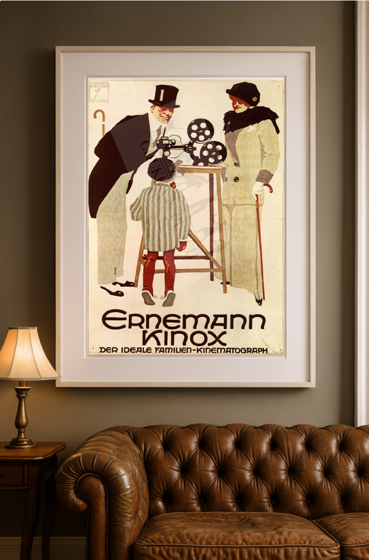 Vintage German Poster | "Ernemann Kinox"