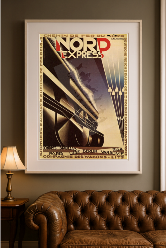 Vintage French Poster | “Nord Express” by A.M. Cassandre