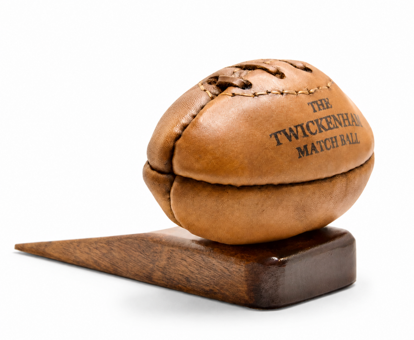 THE TWICKENHAM MATCH BALL LEATHER DOOR STOP