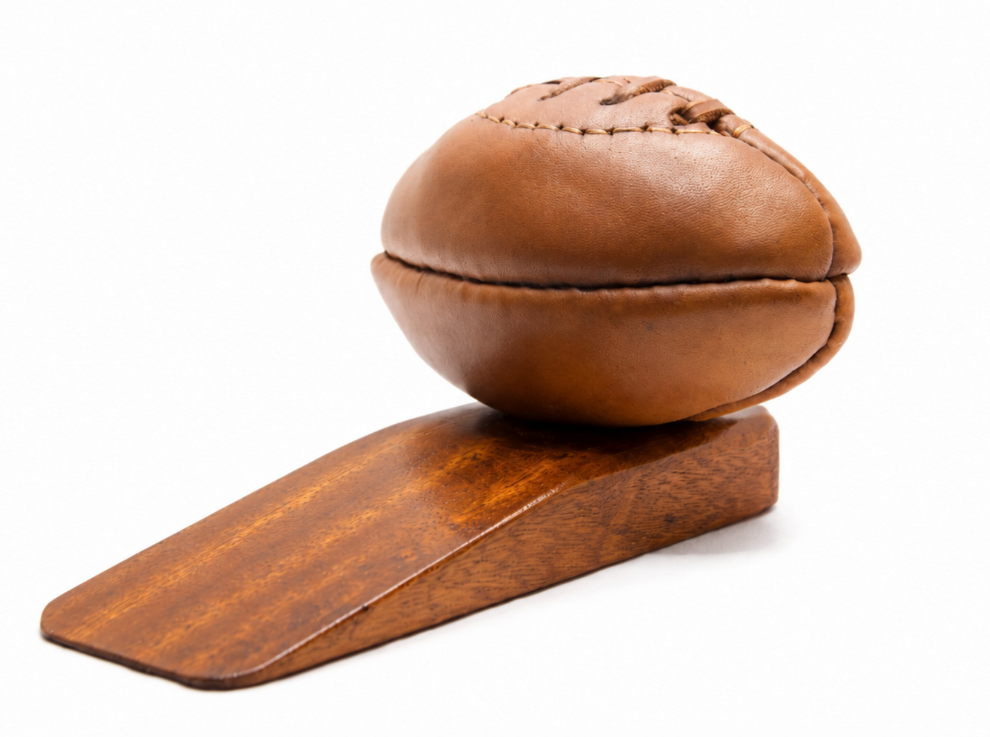 THE TWICKENHAM MATCH BALL LEATHER DOOR STOP