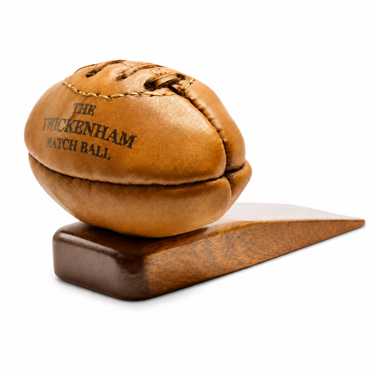 THE TWICKENHAM MATCH BALL LEATHER DOOR STOP